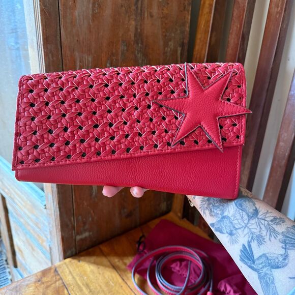 Lodis 1965 Americano Crossbody Bag Clutch Red - Picture 5 of 16
